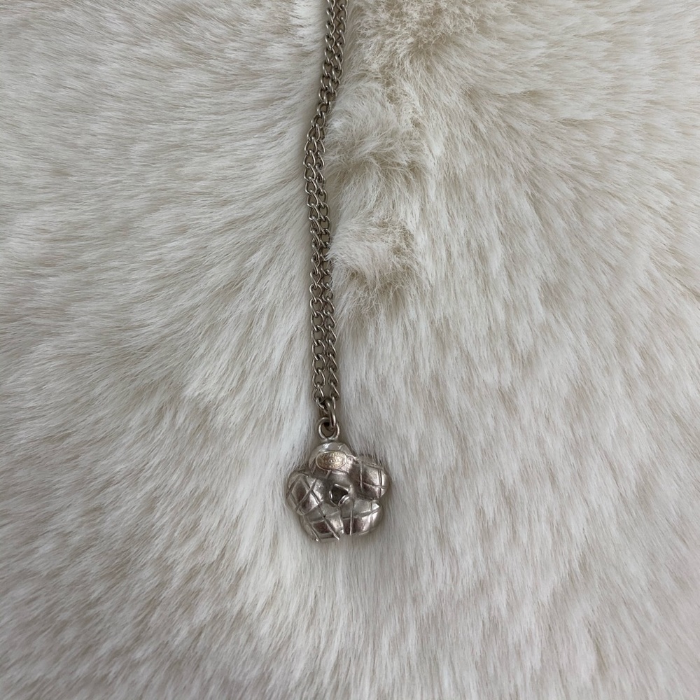 Chanel camellia pendant necklace